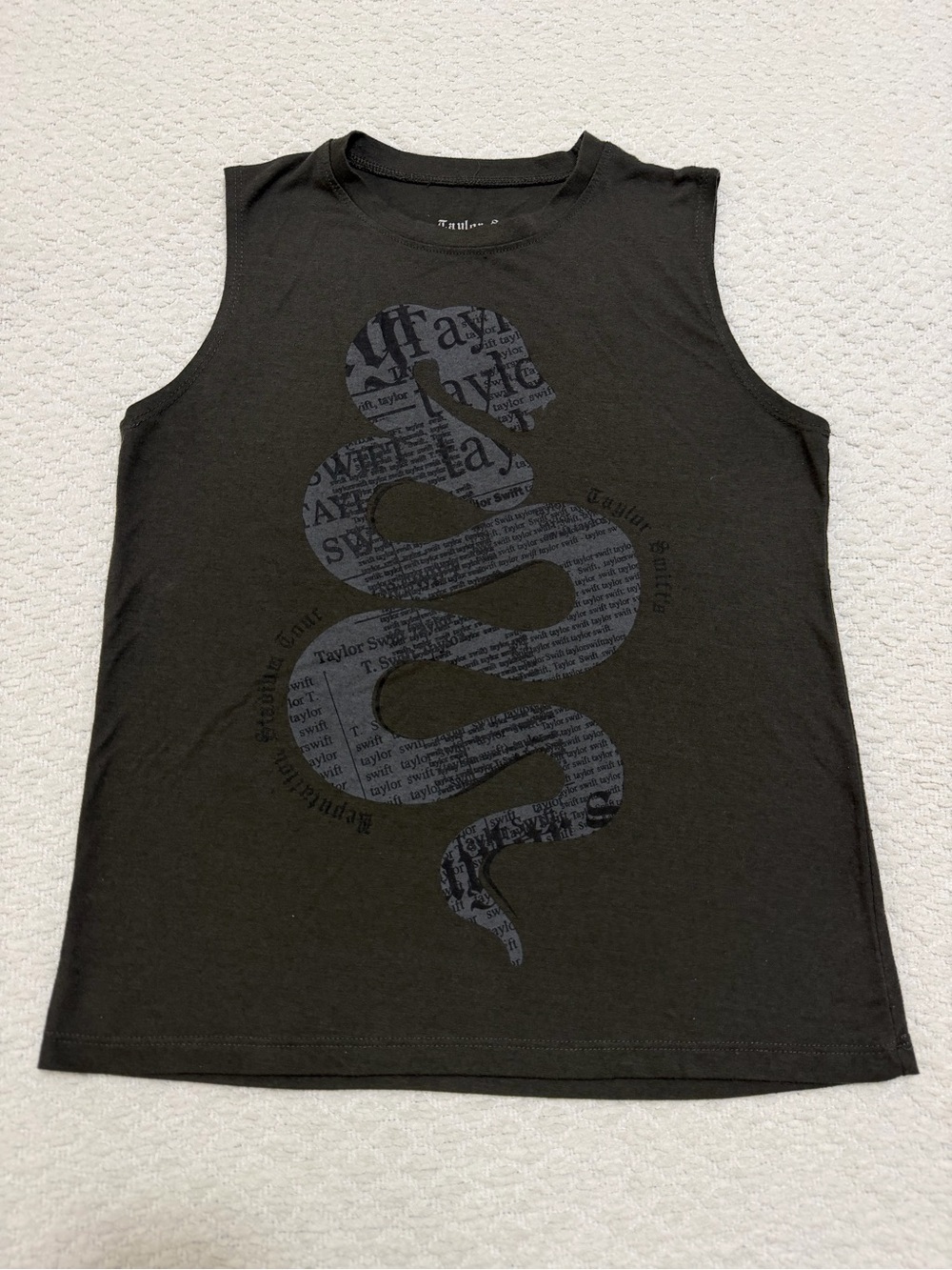 Taylor Swift Reputation Concert Sleeveless Tee Women's Size Small